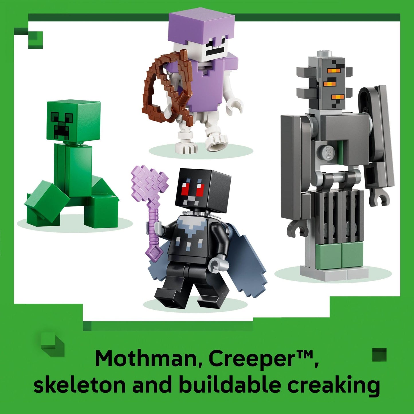 LEGO Minecraft The Pale Garden Building & Pretend Play Toy for Boys & Girls - Video Game Playset & Toy Figures for Kids, Ages 7+ - W/Mothman & Creeper