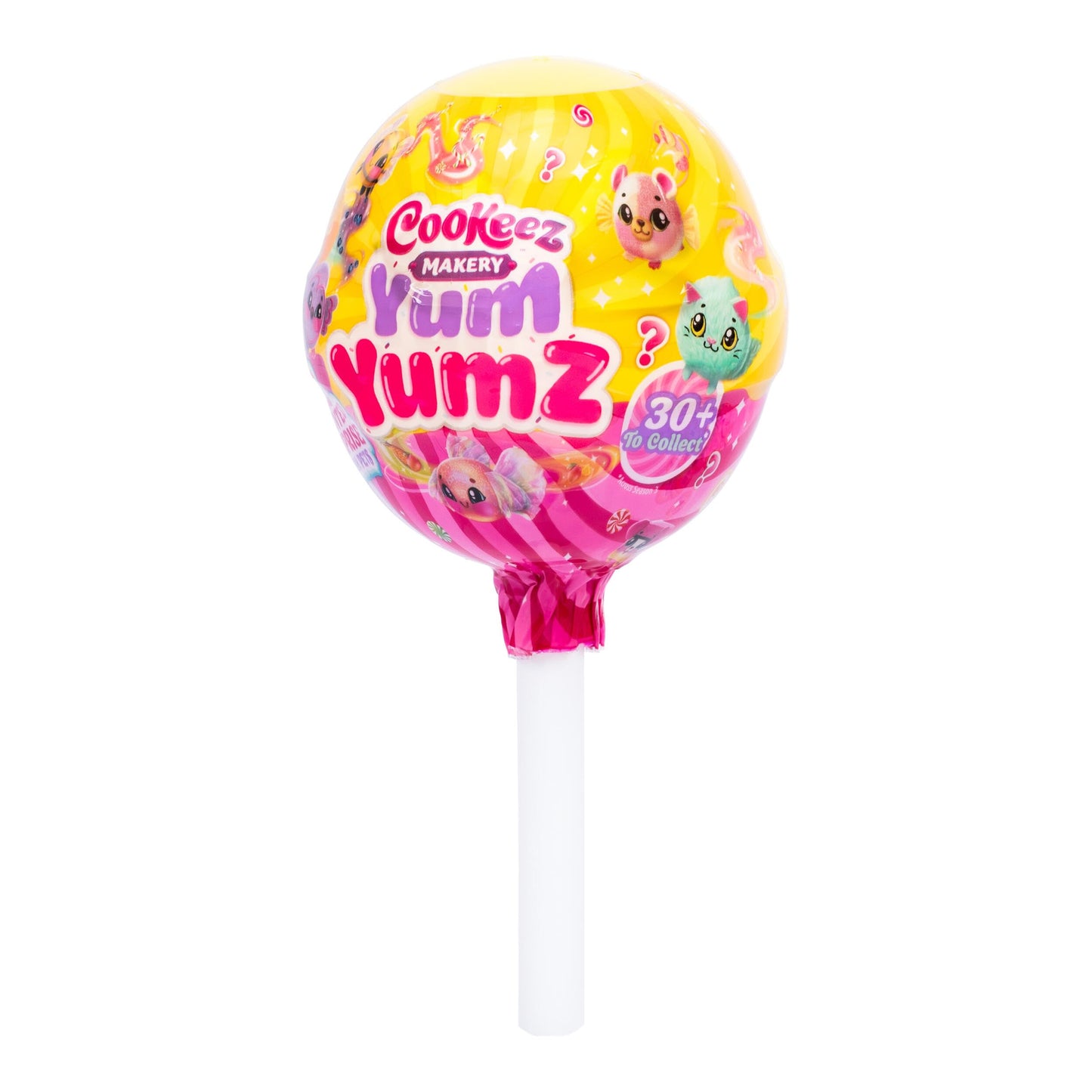 Cookeez Makery Yum Yumz Twin Pack, Series 3, Full of Fun & Yum, 2 Sweet Scented Plush Surprises Inside A Lollipop, 30+ Plush Candy Pets to Collect