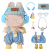 8-Piece Set Dolls Clothes(NO Doll), 17cm Dolls Cute Outfit Accessories, Small Clothes Set for Doll, Gift for Women(Blue)