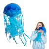 KAYBOBEZK Jellyfish Plush, Jellyfish Stuffed Animal Toy, Simulation Cute Blue Jelly Fish Plush Pillow Room Decor Toy, Unique Plush Gifts for Kids Cute