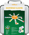 Yinlo Mexican Train Dominoes Set?Double 12 Dominoes with Train Sound Effect, Portable Travel Games, 91 Tiles Colored Number Domino Game Set