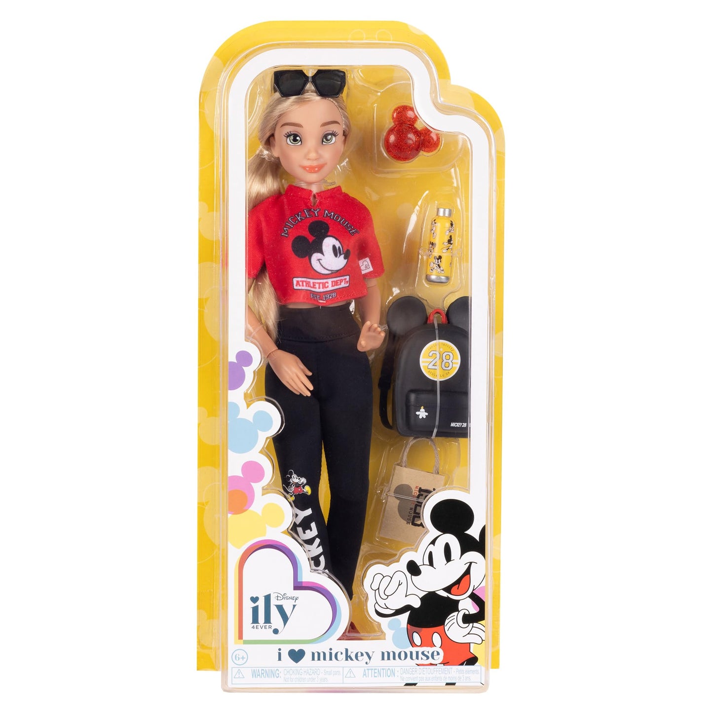 Disney ILY 4EVER Fashion Dolls Inspired By Mickey 11.5" Tall with 13 Points of Articulation, Glittery Mickey Ring Included for You!