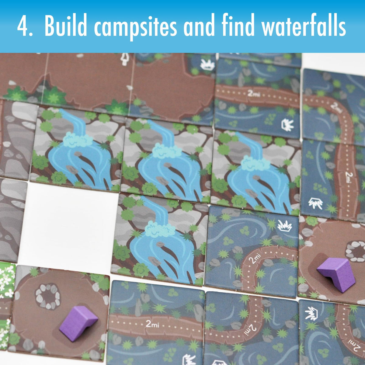 Alpine Trails | Strategic Tile Placement Board Game for Families