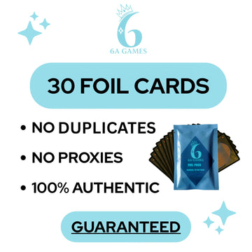 6AGames Foil Card Pack: 30 Randomized Foil MTG Cards Booster Pack - Compatible with Magic