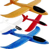 IJRPLM 4 Pack Foam Airplanes, 17.5" Large Throwing Foam Plane, 2 Flight Mode Glider Plane, Airplane Toys for Kids 3-7 Year Olds, Outdoor Sport Toys