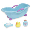 JC Toys JC Toys 4-Piece Blue and Pink Baby Doll Bath Gift Set Fits Most Dolls up to 11” Dolls - Ages 2+ - Designed by Berenguer Boutique Baby Doll