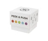 Stellar Factory Peek & Push | Memory & Pattern Strategy Game | 2 Players, Ages 12+ | 2.5" Tiles, 2mm Thick | Indoor & Outdoor