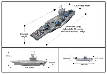 Toy Essentials Ultimate Large Aircraft Carrier Battle Fleet