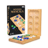 Hi Q Mancala Board Game, 2 Player Classic Strategy Table Games for Kids & Adults - Wooden Folding Board, 48 Marbles - Ages 6+