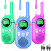 Wcfish Walkie Talkies for Kids Rechargeable 3 Pack, Providing 48hrs Working Time and Long Range of 3KMs, Best Gift for Kids Aged 3-12 Years