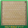 Greenleaf Doll Houses 1/2" Scale Miniature Octagon Shingle Strips Half Scale