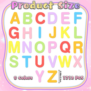 1312 Pcs Foam Letter Stickers, Self-Adhesive EVA Alphabet Stickers Small 1 Inch 3D Foam Letters for DIY Crafts, Scrapbooking, School Projects