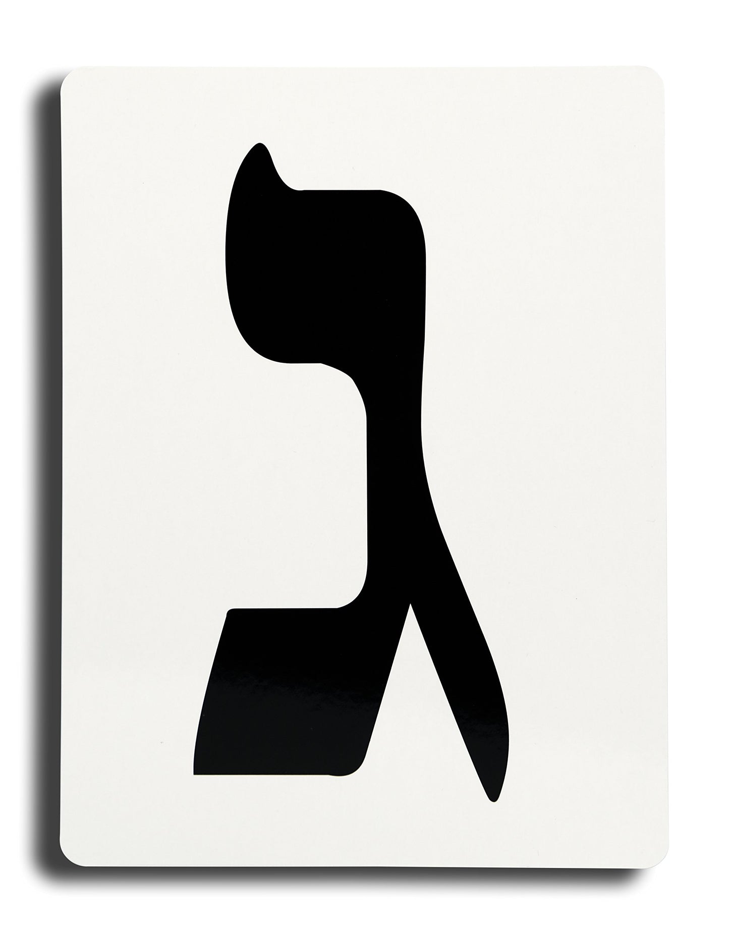 Jewish Educational Toys Jumbo Aleph Bet Hebrew Letter Flashcards - 1 Pack
