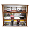 1:24 Scale diecast Car Model Display Case 3 Tiers,with LED Light and Acrylic Dust Cover Toys Car Model Display Stand,Hot Diecast Wheels Wood Storage