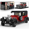 Mould King 27101 Vintage Car Building Sets, 319+ Pcs MOC Racing Car Building Kit with Display Case, Collectible Vehicle Model Building Blocks Toy