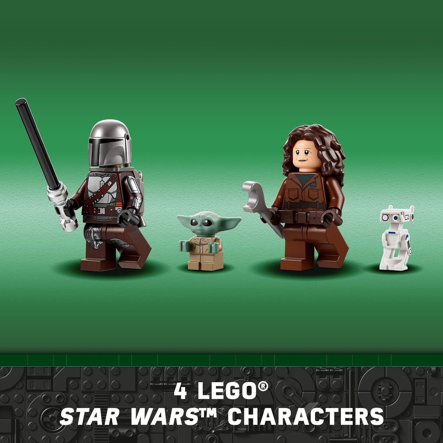 LEGO Star Wars The Mandalorian's N-1 Starfighter 75325 Building Set - The Book of Boba Fett, Featuring Baby Yoda Grogu and Droid Toy Figures, Birthday