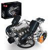 Mould King V8 Engine Building Blocks Sets, V8 Engine Model kit, Build Your Own STEM Model Engine, 8-Cylinder Car Engine Building Engineering Toys