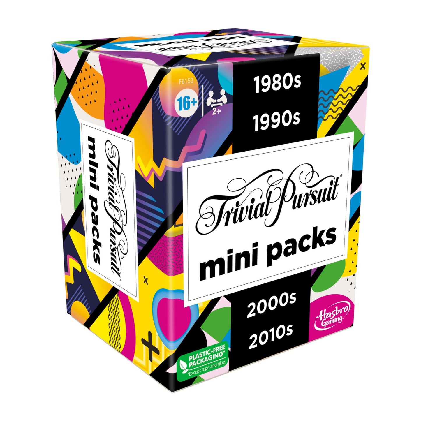Hasbro Games Trivial Pursuit Mini Packs Multipack, Fun Trivia Questions for Adults and Teens Ages 16+, Includes 4 Game Featuring 4 Decades