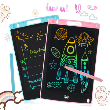 2 Pack LCD Writing Tablet, Electronic Drawing Writing Board, Erasable Drawing Doodle Board, Doodle Pad Toys for Kids Adults Learning & Education