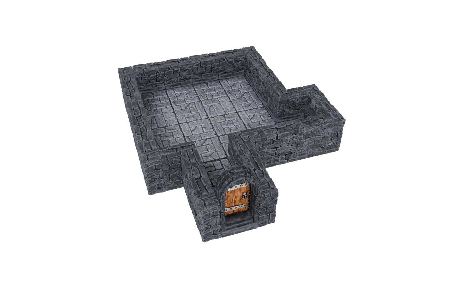 Warlock Tiles: Expansion - 1 in. Dungeon Straight Walls
