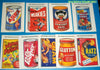 Topps Wacky Packages Series 2 Complete Clear Cling Set of 9 Stickers -Great Product Parodies- Designed after the classic 70's sets !