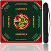 MUTEX 31.5 Inch Mahjong Mat for Table, Multi-Game Mat with 3MM Thick Non-Slip, Noise Reducing Surface with Drawstring Storage Bag - Perfect