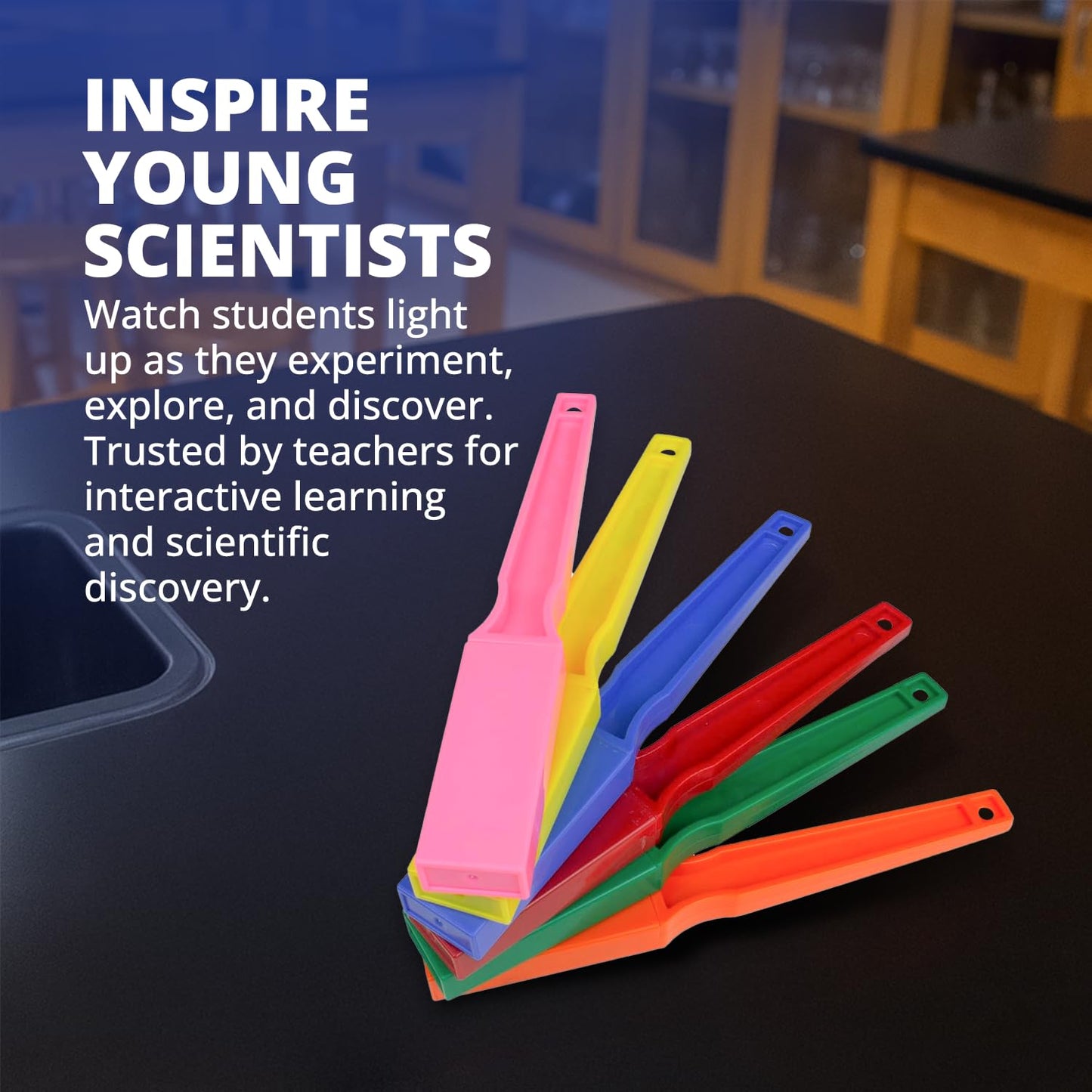 United Scientific™ STEM Magnetic Wands, Classroom & Homeschool (Set of 6)