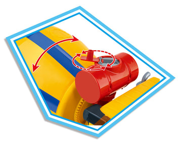 14” Large Cement Mixer Truck Big Construction Vehicle Toy Friction Powered Oversized Pretend Toy Gifts Toy for Toddlers Boy Toys Age 5-6 Years Old