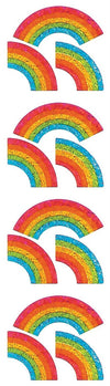 Jillson Roberts Prismatic Stickers, Mini Rainbows, 12-Sheet Count (S7059)