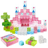 128PCS Magnetic Blocks Building Toys - 1" Magnet Cubes, Build Princess Castle, Magnetic Tiles Building Blocks, STEM Innovation Toys, Ideal Gifts