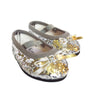 MBD 18 Inch Doll Shoes- Silver Sparkle Flats