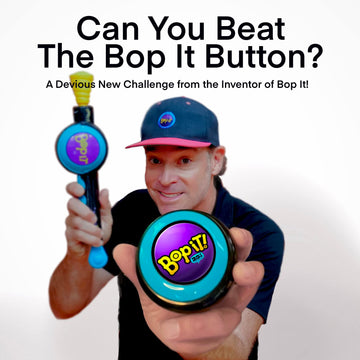 GETMOVIN SPORTS - BOP IT - Special 25th Anniversary Inventor Edition, Gift Ready Mailer Box, Retro Throw Back Colors, Perfect Family Game, for Adults