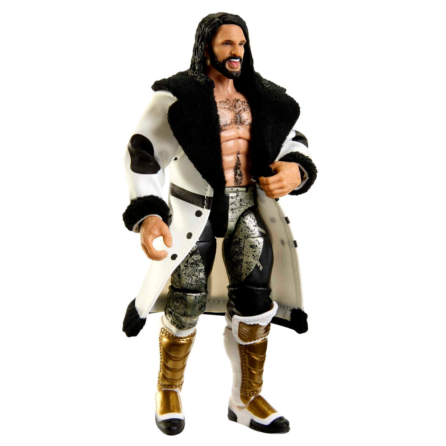 Mattel WWE Seth Rollins Elite Collection Action Figure, Deluxe Articulation & Life-like Detail with Iconic Accessories, 6-inch
