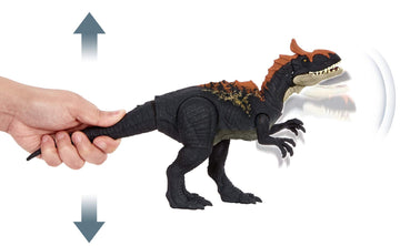 Jurassic World Toys Camp Cretaceous Sound Strike Cryolophosaurus Medium-size Dinosaur Figure, Strike Action, Sounds, Movable Joints, Ages 4 Years Old