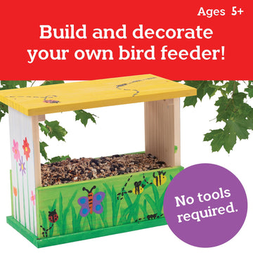 MindWare Make Your Own Bird Feeder Kits for Kids - Build Your Own - Includes 13 Paint Colors and 3 Brushes