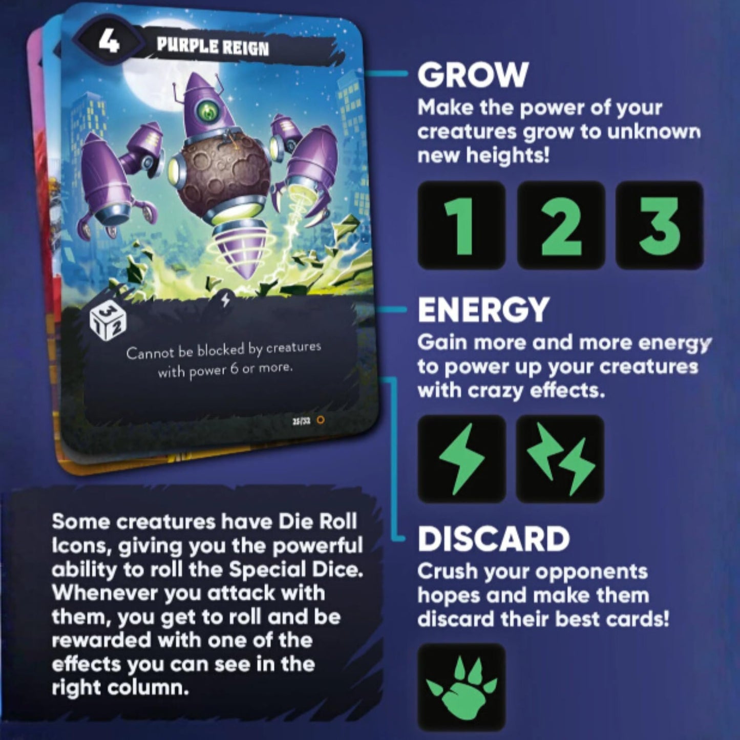 Mindbug: King of Tokyo Card Game - Epic Crossover Battle of Kaijus & Monsters, Strategic Duel Game with Dice, Energy Cubes & Creature Cards for Kids