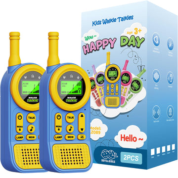 Ptnerbeh Walkie Talkies for Kids Toys: Toys for 3-12 Year Old Boys Girls - 22 Channels 2 Way Radio Toy with Backlit LCD Flashlight - 3 Miles Range for