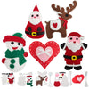 Jtnohx Sewing Kit for Kids, Felt Christmas Ornaments Set, 5 Sets DIY Craft Kits - Christmas Deer, Santa Claus, Snowman, Heart, Christmas Tree Decor