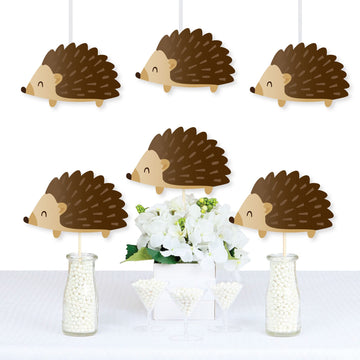 Big Dot of Happiness Forest Hedgehogs - Decorations DIY Woodland Birthday Party or Baby Shower Essentials - Set of 20