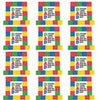 Fun Express Dad Brick Tabletop Picture Frame Craft Kit Makes 12 - DIY Fathers Day Crafts for Kids to Make, Foam Picture Frames to Decorate