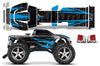 AMR Racing RC Graphics kit Sticker Decal Compatible with Traxxas T-Maxx 3.3 1/10 #4907 - Contender - Blue/Black