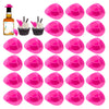 30PCS Plastic Mini Western Cowboy Cowgirl Hat Cute Miniature Hat for Party Accessories Toy Doll Dress Up Play House Games (Pink)