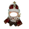 Royal King Clothes for 15/17cm Labubu | 6-Piece Regal Robes in Crimson Velvet | Luxury Doll Clothes for Collectors