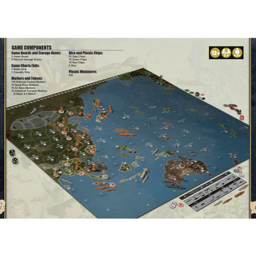 Renegade Game Studios Axis & Allies 1940 Pacific Second Edition WWII Strategy Board Game, War Miniatures, Two to Four Players, Ages Fourteen Plus