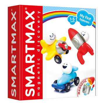 SmartMax My First Explorers Magnetic Vehicle Building Set for Toddlers Ages 1-5