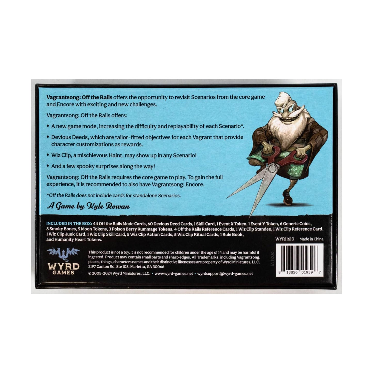 Vagrantsong: Off The Rails Expansion | Wyrd Games 2-4 Players Ages 14+ 30+mins per Player