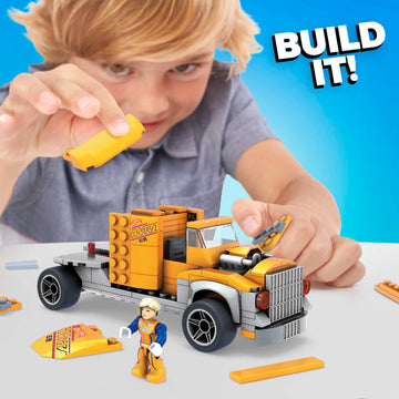 MEGA Hot Wheels Muscle Bound Building Set With 355 Pieces, Authentic Details, Features and Easter Eggs, Colector Gift Set For Adult Builders
