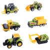 ANDOLO Mini Construction Trucks Toys, Small Construction Toys 6Pcs Construction Vehicles Tractor Toys Sand Vehicle Playset Forklift Roller Dump Truck