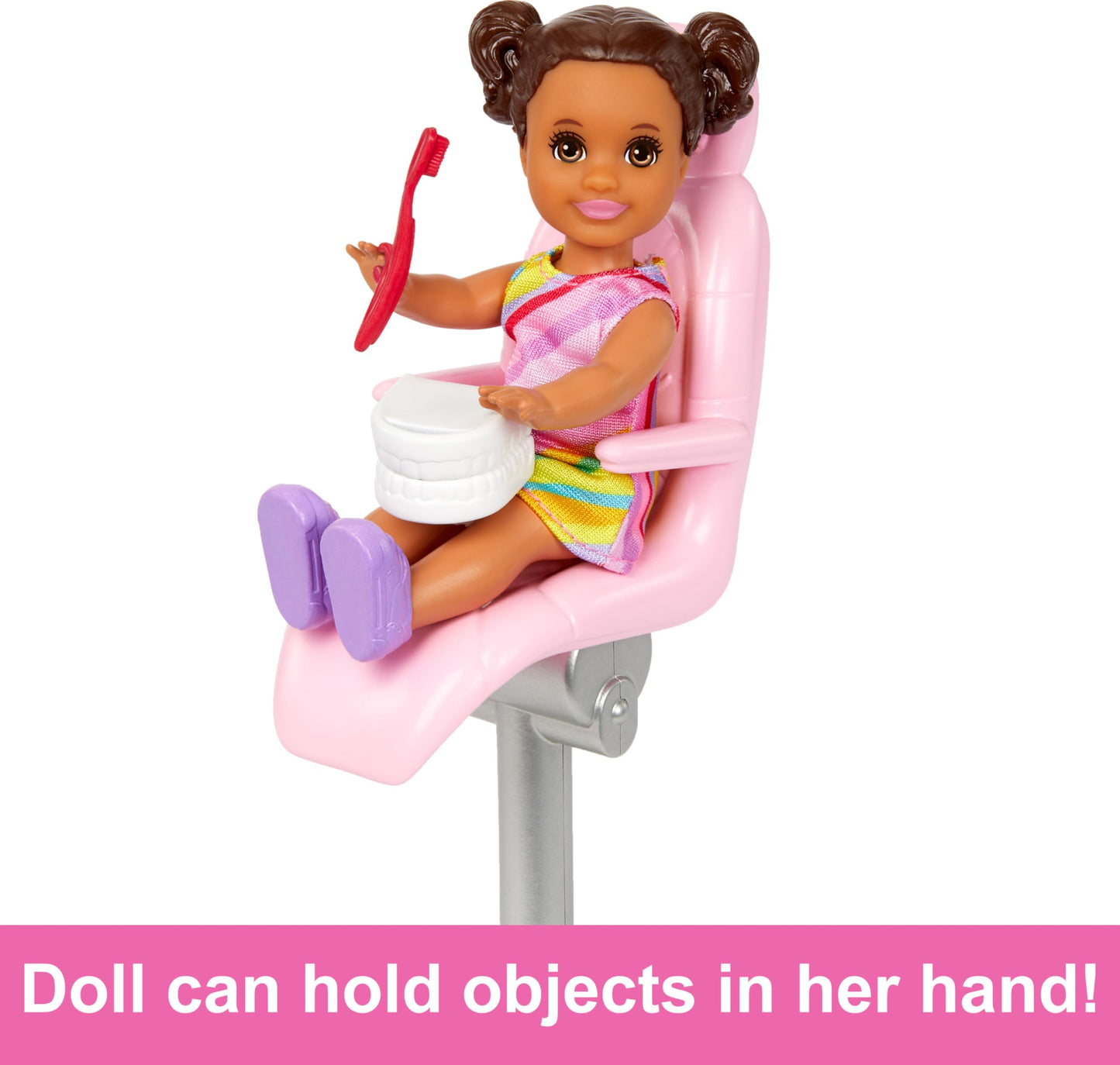Barbie Careers Playset, Dentist Set with Blonde Fashion Doll & Patient Small Doll, Exam Chair, Sink Station & Accessories