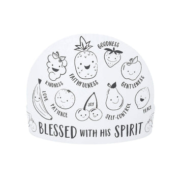 Fun Express Color Your Own Fruit of The Spirit Crowns - Makes 12 - Religious DIY Craft Kits and Sunday School Activities